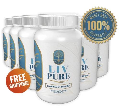 LivPure dietary supplement bottle displayed before final purchase section