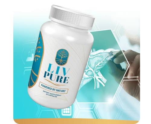 Liv Pure dietary supplement bottle designed to support liver health, metabolism, and overall wellness